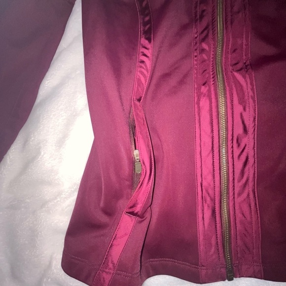 Athleta Burgundy Hooded Jacket - Picture 4 of 8